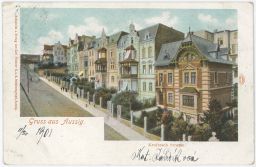 Ústí nad Labem Kroitzsch strasse vilová čtvrt 1901