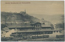 Železnice nádraží Střekov Schreckenstein Ústí nad Labem