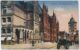 Lübeck Justiční palác Gerichtsgebäude Německo 1923