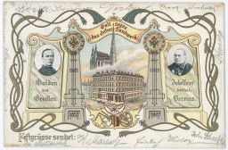 1902 Dóm Vídeň Wien výročí 1852 1902