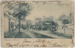 Bučovice Butschowitz Vyškov trh nakl. Kopeček 1900