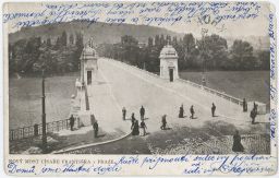 Praha nový most císaře Františka Josefa 1901