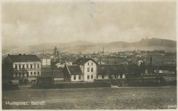 Železnice nádraží Humpolec Pelhřimov 30. léta