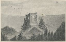 Ždánice Hodonín zřícenina hrad Palánek nakl. Lopour 1898