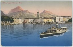 Lago di Garda Riva Itálie Hotel Imperial loď