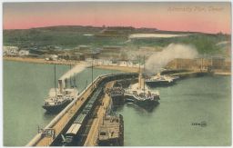 Železnice lodě parníky Admiralty Pier Dover Velká Británie