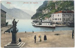 Trento Riva Garda Arrivo del vapore Itálie c.k.