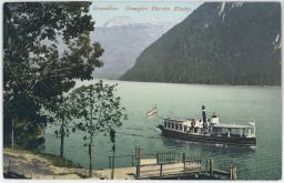 Grundlsee Dampfer Fürstin Kinsky Rakousko 1907