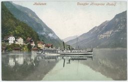 Hallstatt parník Dampfer Kronprinz Rudolf Rakousko 1907
