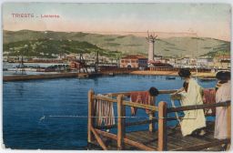 Triesta Terst Itálie Lanterna uvnitř leporelo 1925