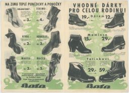 Baťa Zlín katalog obuvi Kouzlo domova pohodlíčko k pěknému župánku