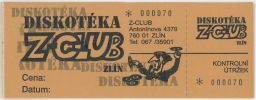 Zlín diskotéka Z club bloček vstupenek
