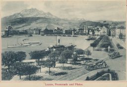 Luzern Promenade und Pilatus
