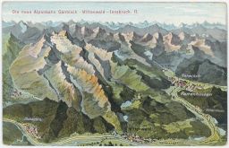Garmisch Partenkirchen Mittenwald Scharnitz Innsbruck 3D mapa