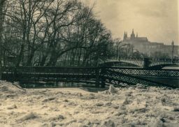 Velká voda v Praze u Žofína, 15. 3. 1940 odpoledne