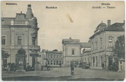 Mukačevo Munkács divadlo ulice obchody 20. léta
