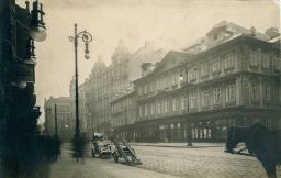 Schinrdingovský palác - Kańkův dům (čp. 118/II) na Ferdinandově třídě v Praze, kolem 1908