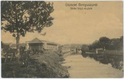 Beregszász Berehovo řeka koně chlapeček most 1929