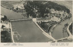 Piešťany pohledy z létadla č. 470 Lázeňský ostrov 1936