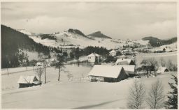 Horní Bečva zimní panorama Vsetín Fototypia