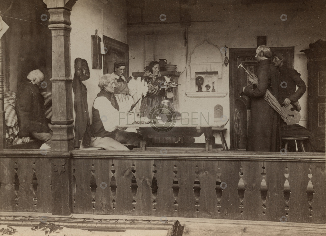 Národopsná výstava českoslovanská, Námluvy na Plzeňsku, 1895, kabinetka