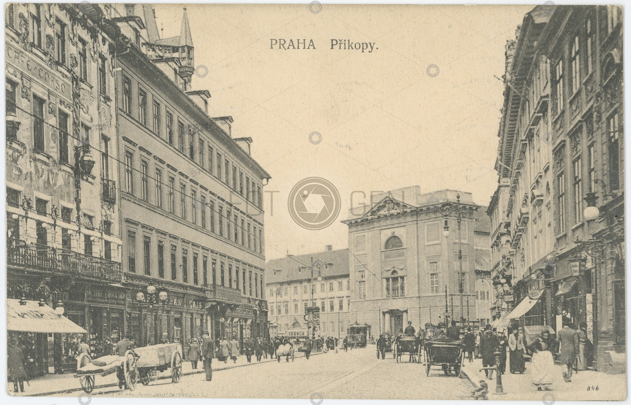 Praha Příkopy Na Příkopě Hybernia 1910