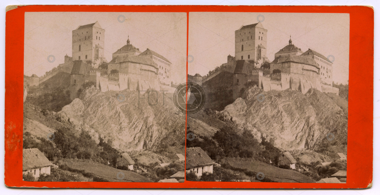 Karlštejn, stereofoto