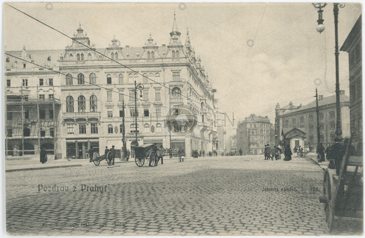 Josefské náměstí, dnes náměstí Republiky 1911