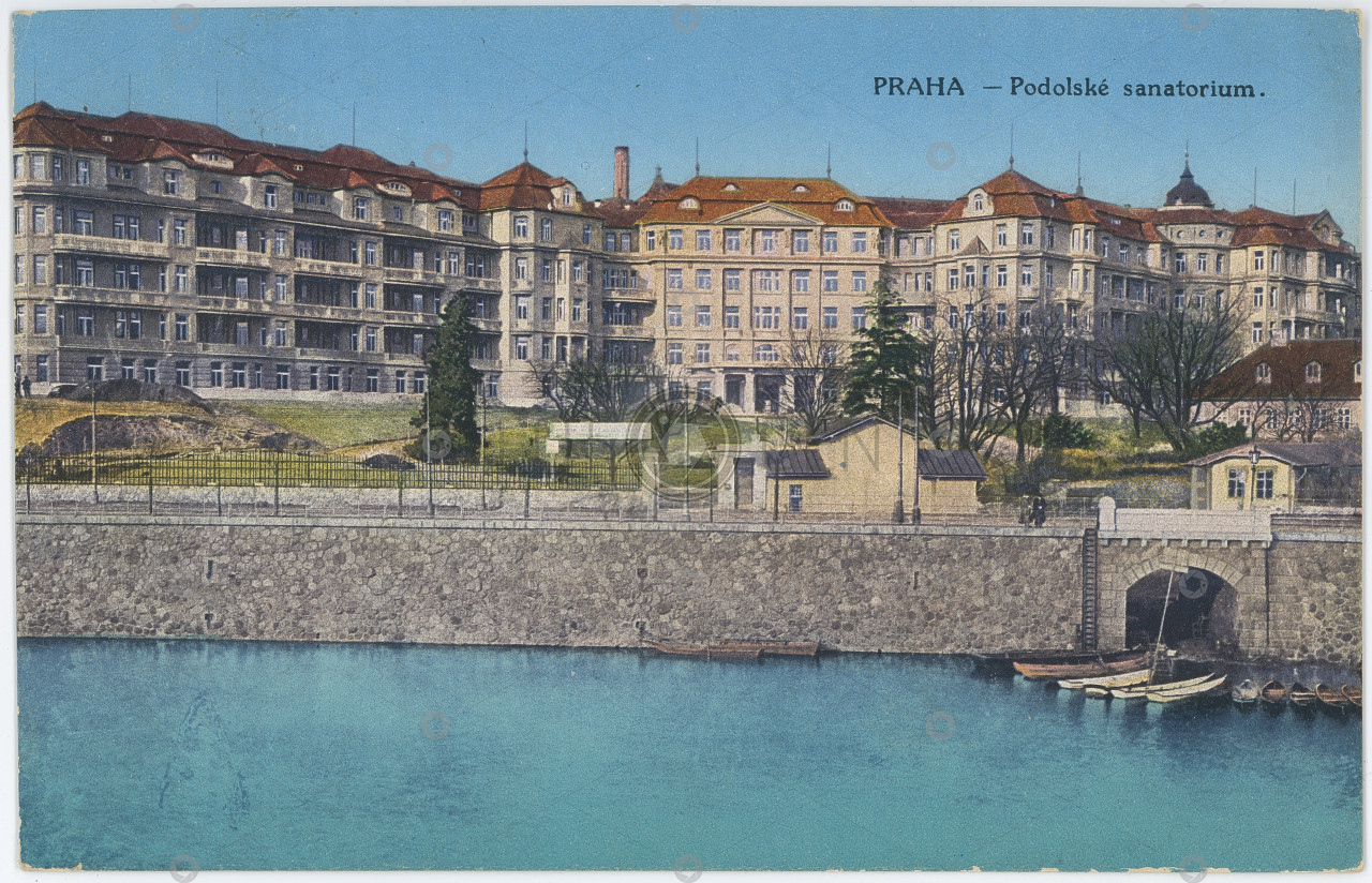 Praha Podolí Podolské sanatorium 1915